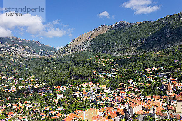 Italien  Basilikata  Maratea  Stadtbild