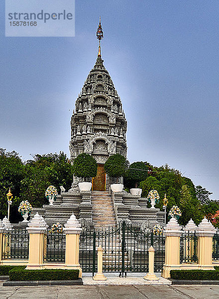 Königliche Stupa  im Königspalast  Phnom Penh  Kambodscha
