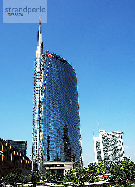 Europa   Italien   Lombardei   Mailand   Unicredit-Turm von Cesar Pelli   Stadtteil Porta Nuova
