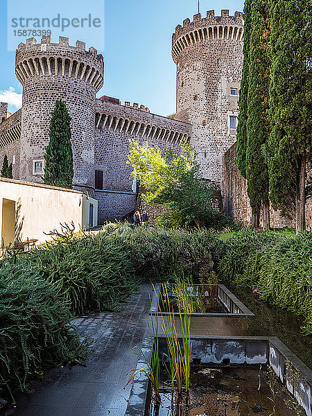 Italien  Latium  Tivoli  das Schloss von Rocca Pia  Festung