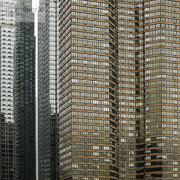 USA  New York  New York City  Fenster von Bürohochhäusern