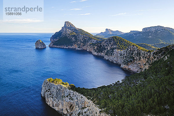 Spanien  Mallorca  Pollenca  Luftaufnahme der Halbinsel Cap de Formentor