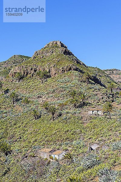 Verlassene Siedlung Berruga  bei San Sebastian  La Gomera  Kanaren  Spanien  Europa