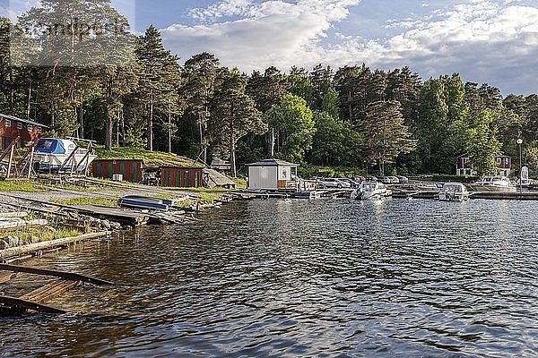 Bootshafen  Vaxholm  Schweden  Europa