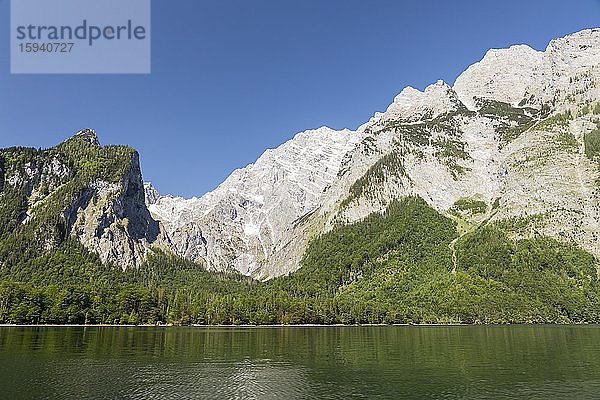 Watzmann vom Königssee  Berchtesgaden  Bayern  Deutschland  Europa