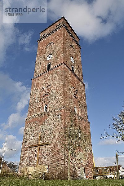 Alter Leuchtturm  Borkum  Ostfriesische Insel  Ostfriesland  Niedersachsen  Deutschland  Europa