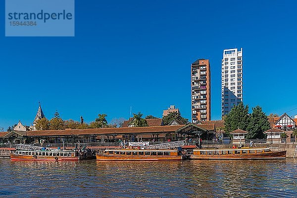 Estación Fluvial  Anlegestelle für Ausflugsboote  Tigre  Río Luján  La Plata Delta  Department Buenos Aires  Argentinien  Südamerika