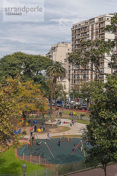 Spielplatz am Parque Lezama  Stadtteil San Telmo  Buenos Aires  Argentinien  Südamerika