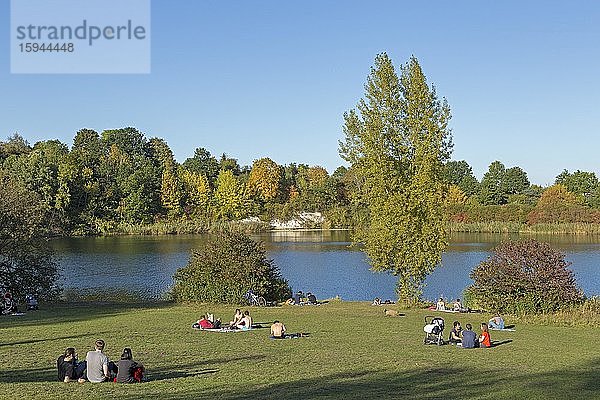 Kreidebergsee  Lüneburg  Niedersachsen  Deutschland  Europa