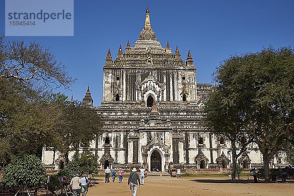 Thatbinnyu-Tempel  Alt Bagan  Bagan  Mandalay District  Myanmar  Asien