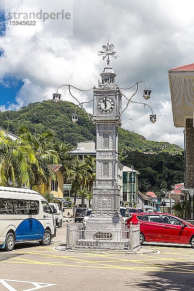 Clock Tower  Wahrzeichen  Little Big Ben  Victoria  Insel Mahé  Seychellen  Indischer Ozean  Afrika
