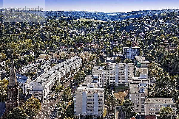 Blick auf Bonn-Bad Godesberg von der Godesburg  Bonn  Nordrhein-Westfalen  Deutschland  Europa