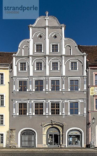 Giebelhaus mit Renaissance Fassade  Untermarkt  Görlitz  Deutschland  Europa
