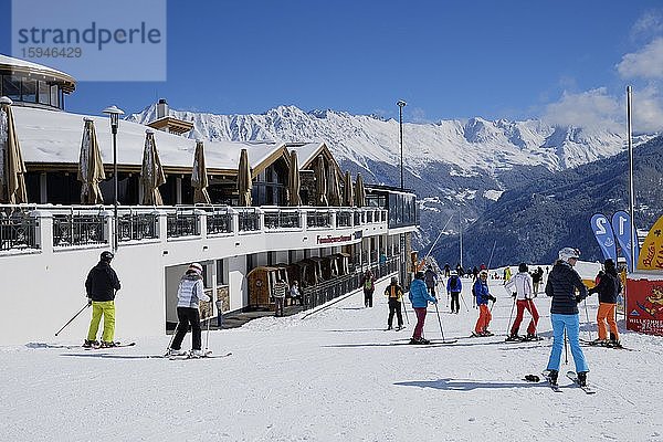Bergrestaurant Familienrestaurant Sonnenburg  Ladisabfahrt  Skigebiet Serfaus Fiss Ladis  Tirol  Österreich  Europa