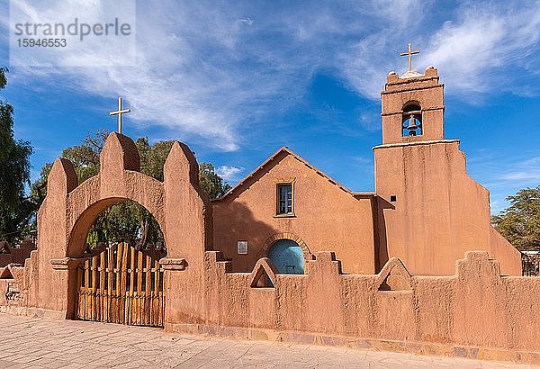 Iglesia de Pedro  Adobe Kirche  San Pedro de Atacama  Antofagasta  Anden  Chile  Südamerika