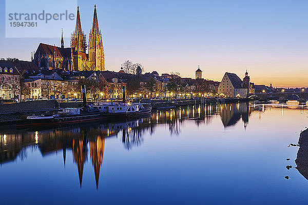 Dom St. Peter  Regensburg  Bayern  Deutschland  Europa