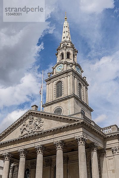 Kirche St. Martin-in-the-Fields  Trafalgar Square  London  England  Großbritannien  Europa