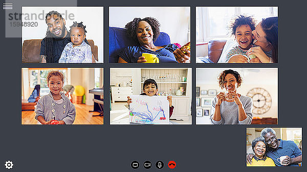 Erweiterte Familien-Videokonferenzen während der COVID-19-Quarantäne