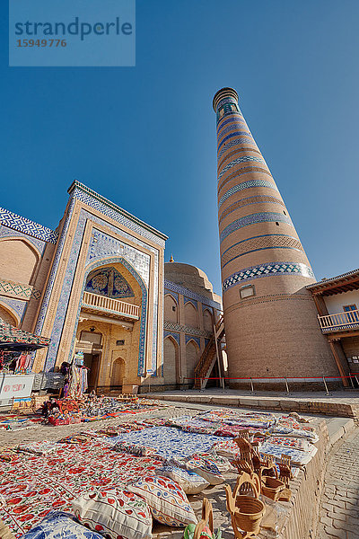 Minarett Islam Khodja  Itchan-Kala  Usbekistan  Zentralasien  Asien
