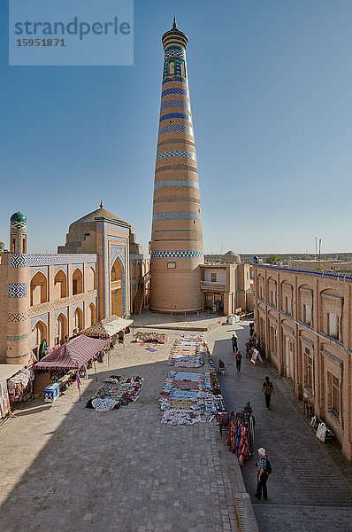Minarett Islam Khodja  Itchan-Kala  Xiva  Usbekistan  Asien