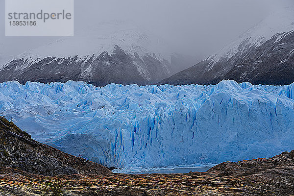 Gletscher Perito Moreno  El Calafate  Nationalpark Los Glaciares  Patagonien  Argentinien