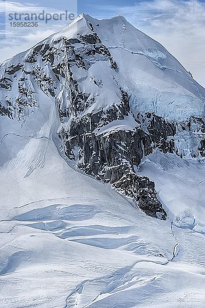 Nordpatagonisches Eisfeld  Luftaufnahme  Nationalpark Laguna San Rafael  Region Aysen  Patagonien  Chile  Südamerika