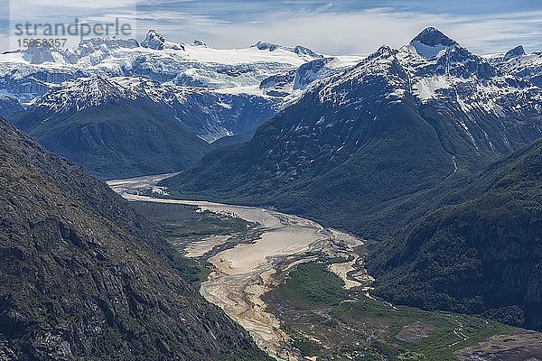 Nationalpark Laguna San Rafael  Luftaufnahme  Region Aysen  Patagonien  Chile  Südamerika