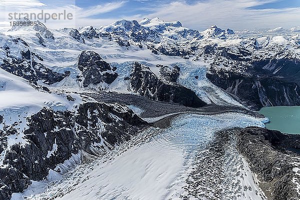 Nordpatagonisches Eisfeld  Luftaufnahme  Nationalpark Laguna San Rafael  Region Aysen  Patagonien  Chile  Südamerika