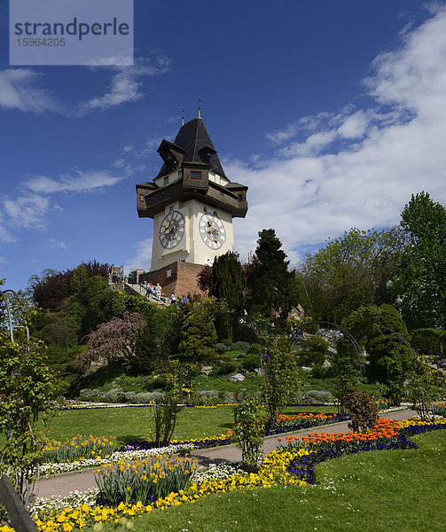 Uhrturm in Graz  Steiermark  Österreich