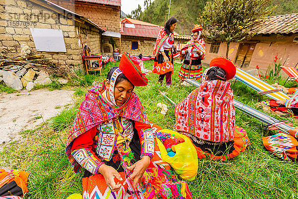 Huilloc-Gemeinschaft von Webern  Peru  Südamerika