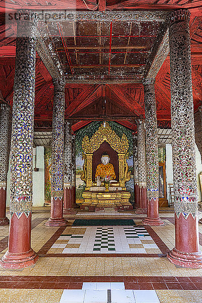 Shwezigon Pagode  Nyaung-U  bei Bagan (Heidnisch)  Myanmar (Burma)  Asien