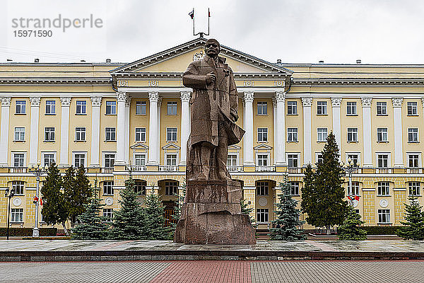 Lenin-Statue  Smolensk  Gebiet Smolensk  Russland  Eurasien
