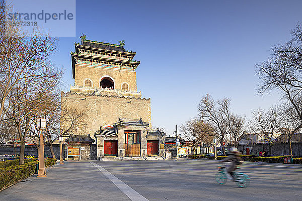 Glockenturm  Dongcheng  Beijing  China  Asien