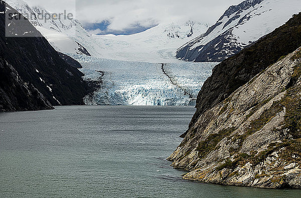 Gletscher Garibaldi  Nordseite des Beagle-Kanals  Feuerland  Chile  Südamerika