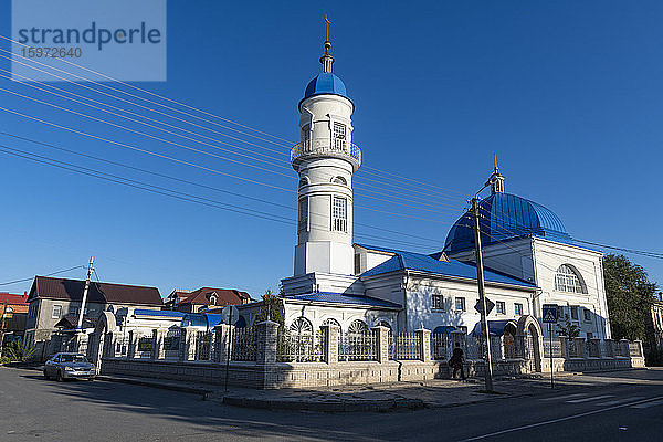 Weiße Moschee von Astrachan  Oblast Astrachan  Russland  Eurasien