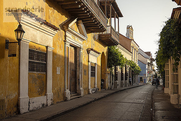Kolonialarchitektur  Altstadt  UNESCO-Weltkulturerbe  Cartagena  Abteilung Bolivar  Kolumbien  Südamerika