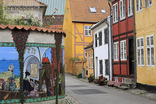 Historische Altstadt  Helsingor  Seeland  Dänemark  Skandinavien  Europa