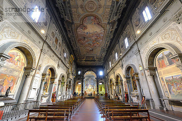 Die Kirche San Salvatore di Ognissanti  Florenz  Toskana  Italien  Europa