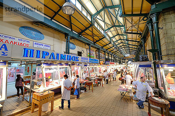 Zentraler städtischer Markt in Athen  Athen  Griechenland  Europa