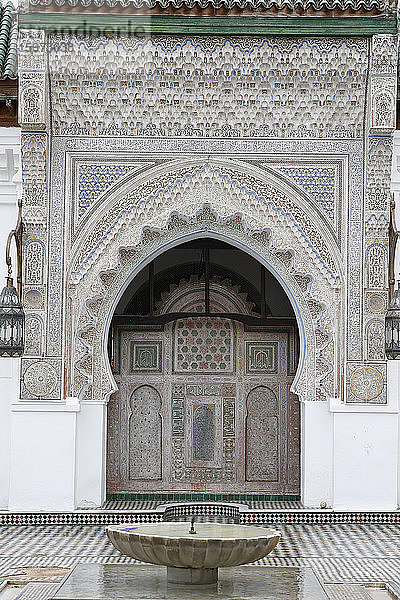 Al Quaraouiyine Moschee  Alte Medina (Fes el-Bali)  UNESCO-Weltkulturerbe  Fes  Marokko  Nordafrika  Afrika