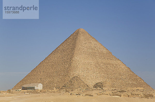Große Cheops-Pyramide (Khufu)  Große Pyramiden von Gizeh  UNESCO-Weltkulturerbe  Gizeh  Ägypten  Nordafrika  Afrika