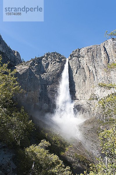 Wasserfall Upper Yosemite Fall  Yosemite-Nationalpark  Kalifornien  USA  Nordamerika