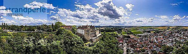 Luftaufnahme Burg Stettenfels  Untergruppenbach  Baden-Württemberg  Deutschland  Europa