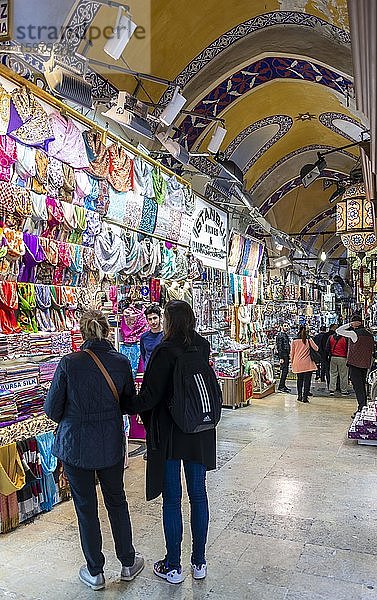Kapali Çarsi  Großer Basar oder Grand Bazaar  Fatih  Istanbul  Türkei  Asien