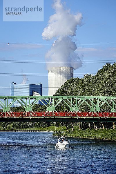Kraftwerk Datteln 4  Uniper Steinkohlekraftwerk am Dortmund-Ems-Kanal  Datteln  Ruhrgebiet  Nordrhein-Westfalen  Deutschland  Europa
