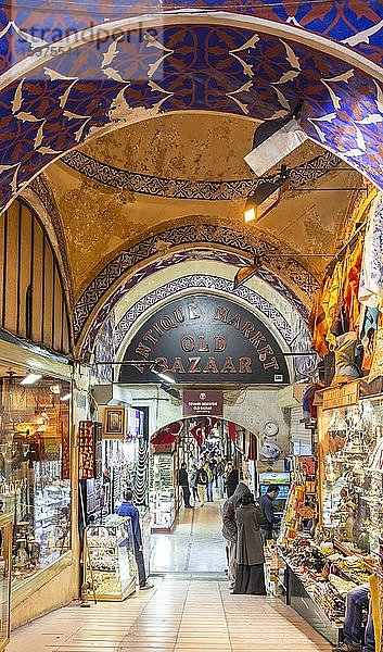 Kapali Çarsi  Großer Basar oder Grand Bazaar  Fatih  Istanbul  Türkei  Asien