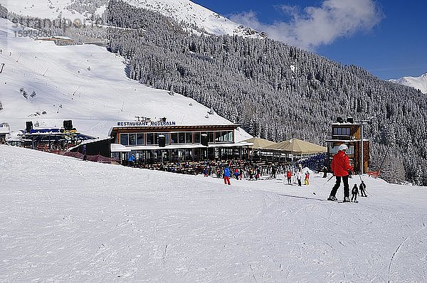 Restaurant Möseralm  Skigebiet Serfaus Fiss Ladis  Tirol  Österreich  Europa
