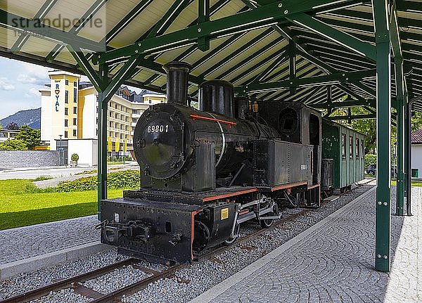 Schmalspurlok  Dampflok der Salzkammergut Lokalbahn  Bad Ischl  Salzkammergut  Oberösterreich  Österreich  Europa