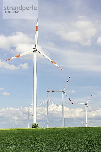 Windkraftanlage  Windräder  Windpark  Baden-Württemberg  Deutschland  Europa