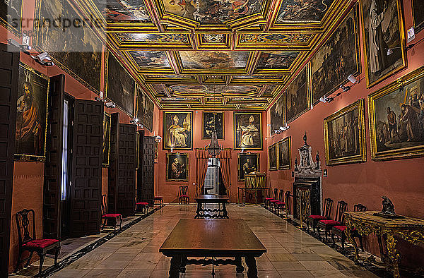 Spanien  Sevilla  Porträtsaal im Erzbischöflichen Palast von Sevilla